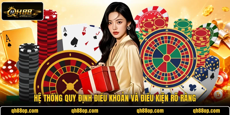 Hệ thống quy định điều khoản và điều kiện rõ ràng