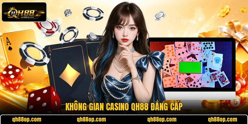 Không gian casino QH88 đẳng cấp